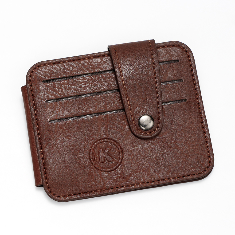 Designer Wallet Hot Selling Buckle Thin Portable Small Bag With Multiple Slots Holder Card Sleeve Zero Wallet Luxury Wallet Key Pouch