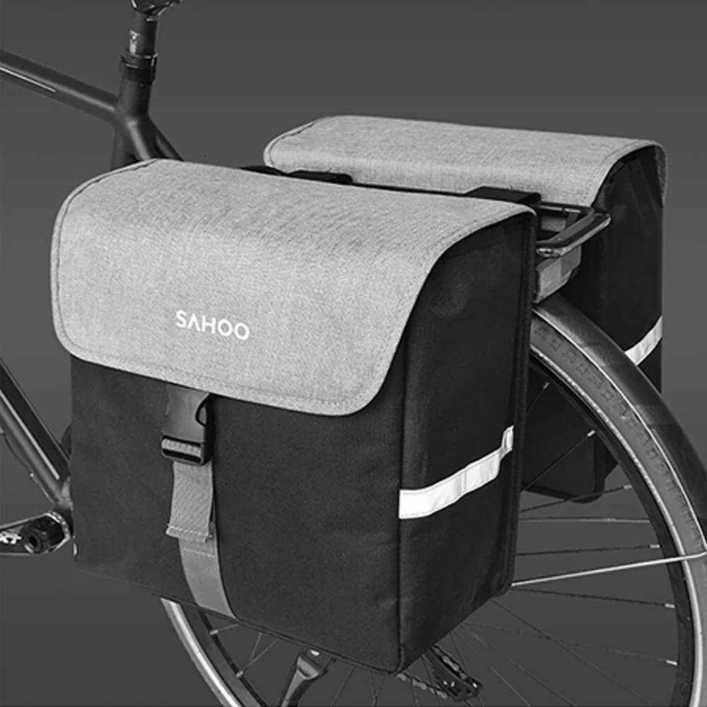 SAHOO Side Seat 40L Large Capacity Bicycle Rear Rack Bag Bike Pannier for Cycling Traveling Commuting