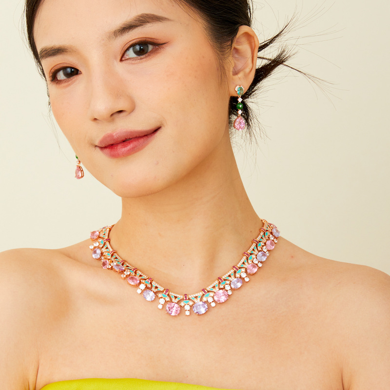 New fashion heavy industry original design elegant temperament ladies wedding dress luxury accessories necklace Free shipping