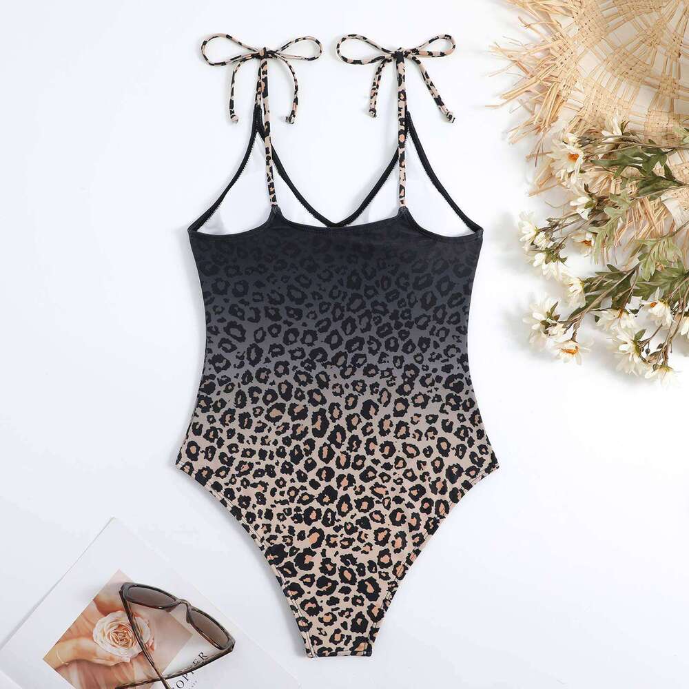 European and American sexy one-piece women's two-piece chiffon skirt swimsuit set 2025 new casual versatile fashion clothing