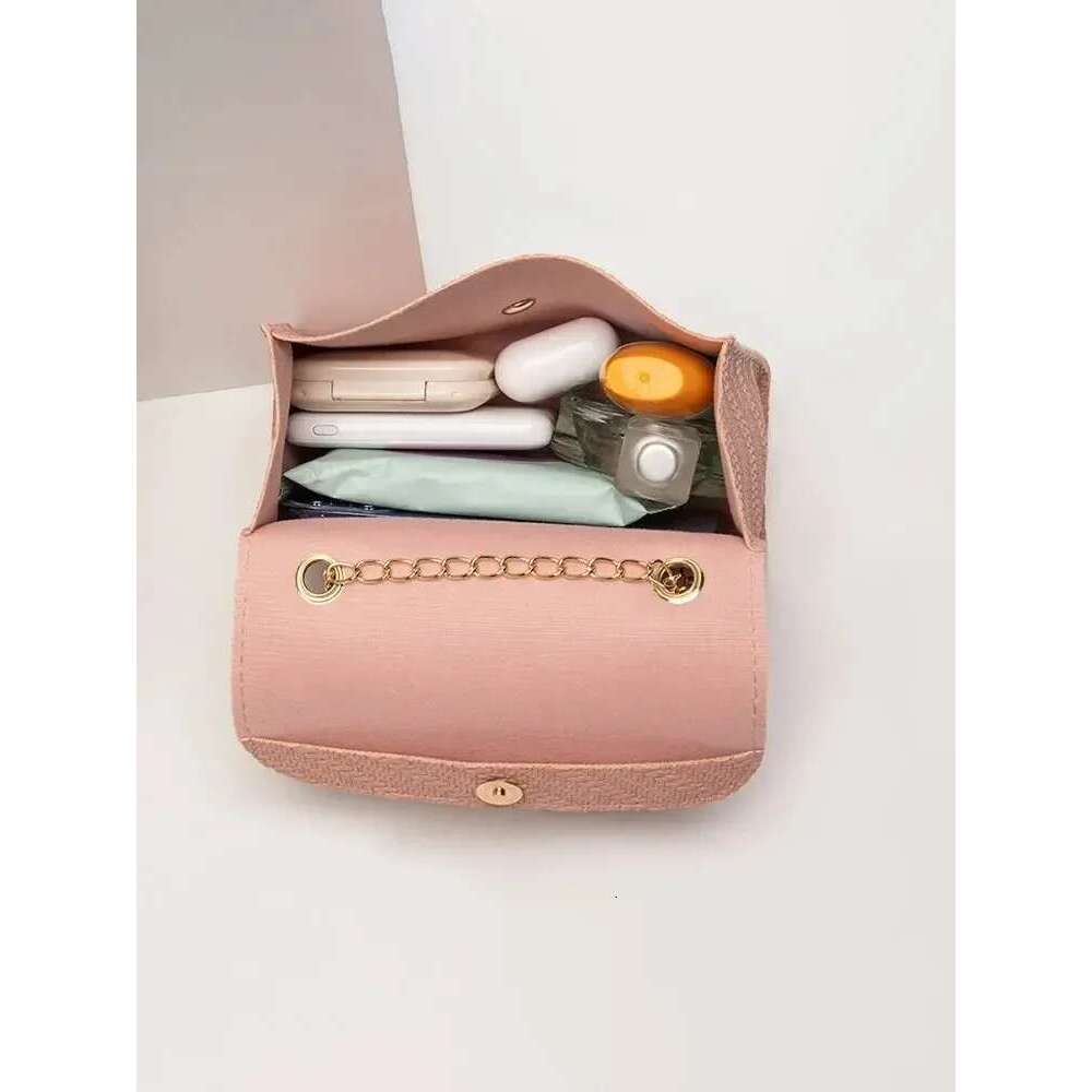 Eming Chain Square PU Leather Large Capacity Shoulder Crossbody Cell Phone Bag for Women purses and handbags