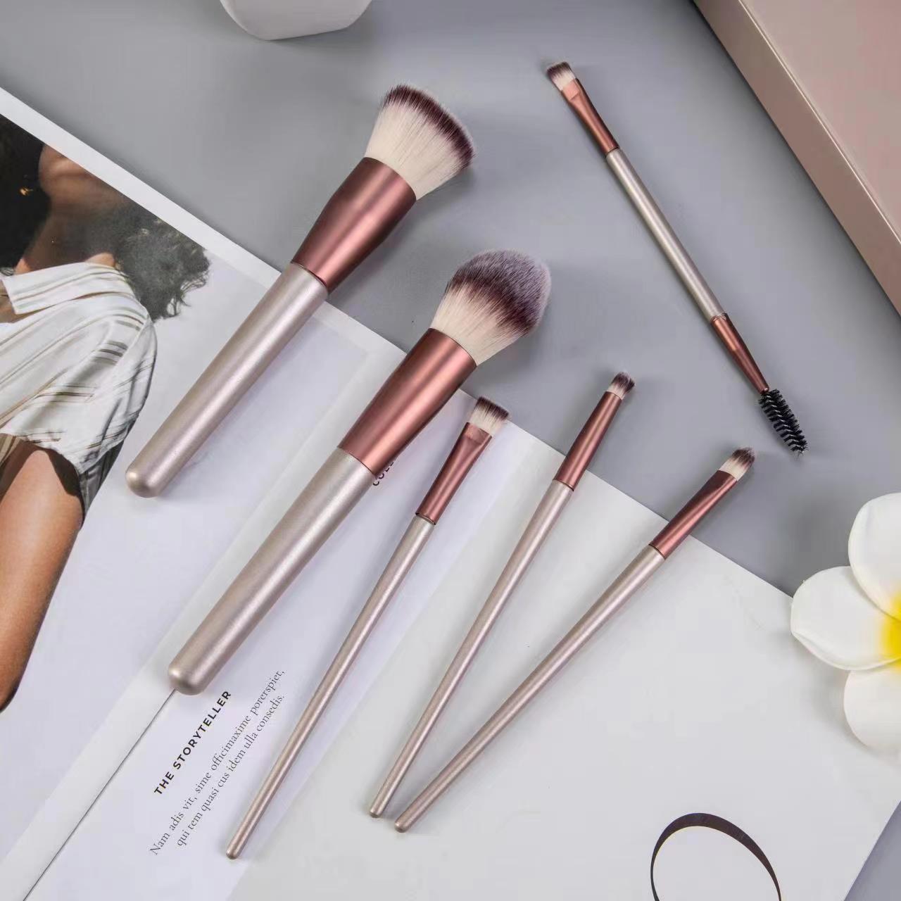 six-pack makeup brush color boxed brush cover brush eyeshadow brush eyebrow brush foundation brush highlight brush directly from the manufacturer