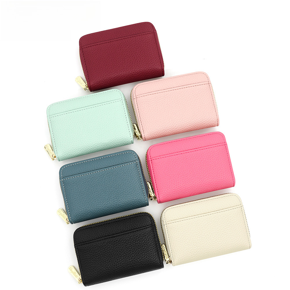 Designer Wallet Hot Selling Lychee Patterned Women S Coin Purse Large Capacity Bag Card Holder Organ Bag Luxury Wallet Key Pouch