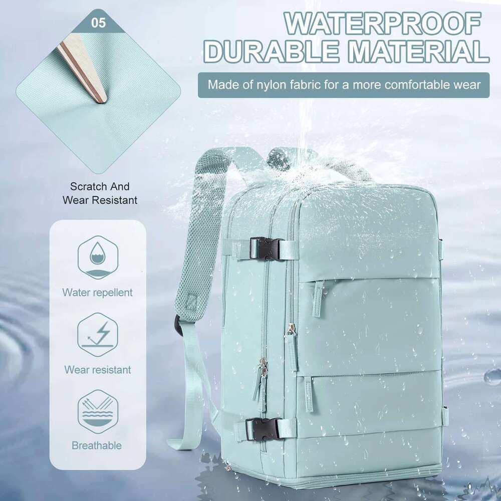 Women Men Hand Lage Business College Laptop Travel Backpack Waterproof Carry On Mochila Vie Cabina Avion 40X20x25