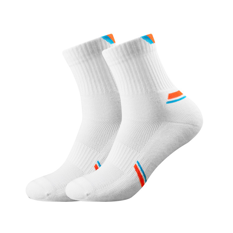 Professional badminton with anti slip sweat absorbing properties, featuring a middle tube towel bottom, thickened breathable sports socks for both men