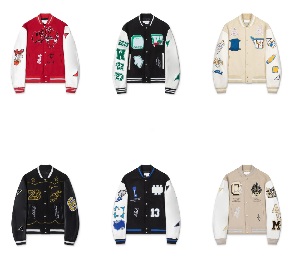 High-end designer unisex high-quality retro patchwork print casual loose versatile baseball jacket autumn/winter multi-color