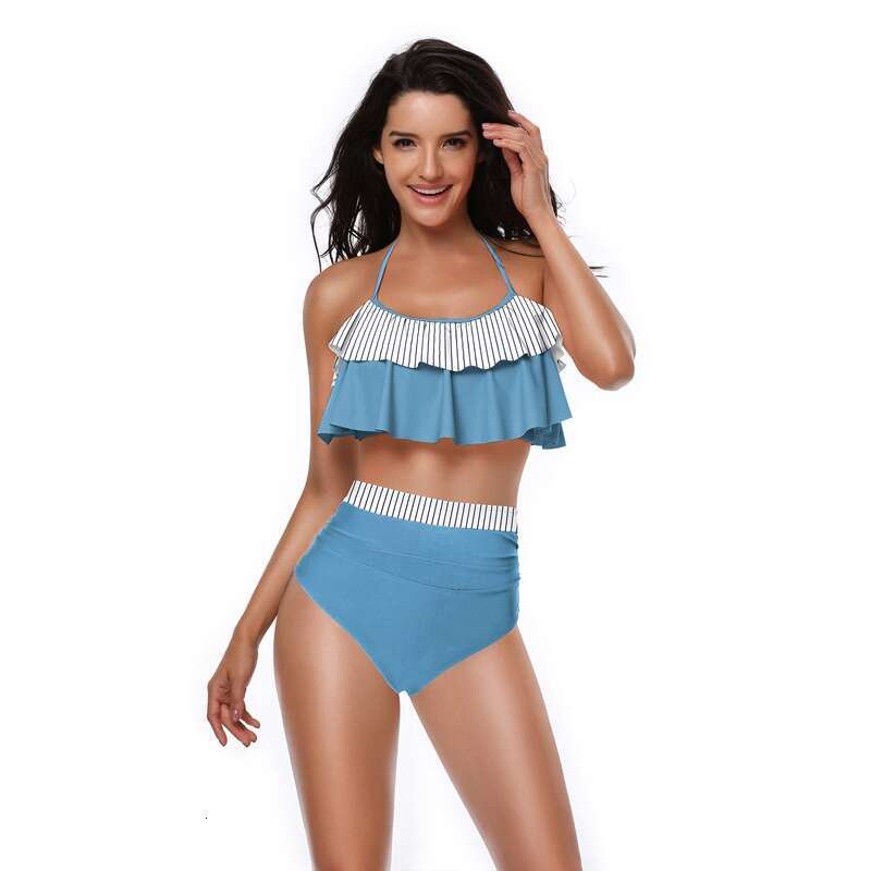 European American sexy high waist split women's model manufacturer bikini wholesale swimsuit 2025 new style chic and elegant clothing