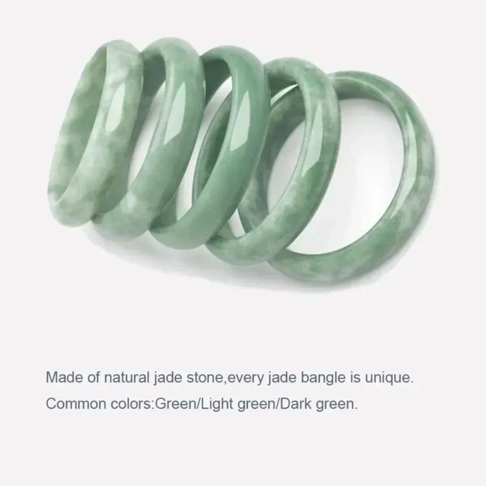 Natural Bangle Bracelet For Women Classcial Retro Chinese Style Hand Jade Bracelets With Certificate And Gift Box