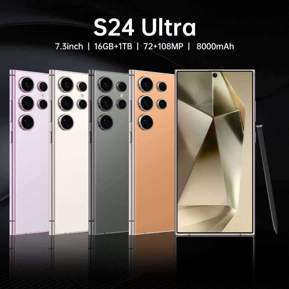 S25 s24 Ultra 7.3 Inch 5G 16GB+1TB Mobile Phones Unlocked Touch Play Screen cell phone Android Smartphone Camera HD Display Face Recognition