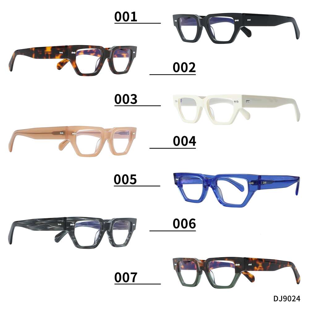 High Quality Rectangular Thick Men's Acetate Fashion Optical Eyeglass Frame