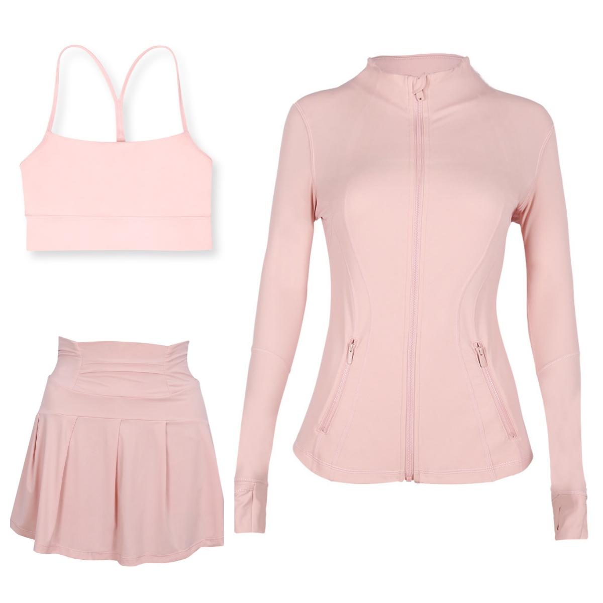 Workout Women Yoga Sets jackets bra leggings Fiess High Waist Sports Jackets Zip Up Coat Elastic Sportsweat yogawomen sets Outfits Pants Gym Suits set