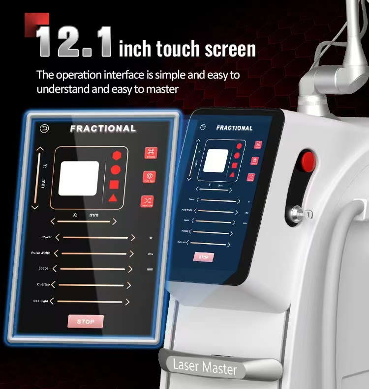 2 In 1 Co2 Fractional Skin Resurfacing Nd Yag Laser Pico-laser Picosecond Laser Tattoo Removal Acne Scar Stretch Marks Removal Smooth Scars Freckle Re