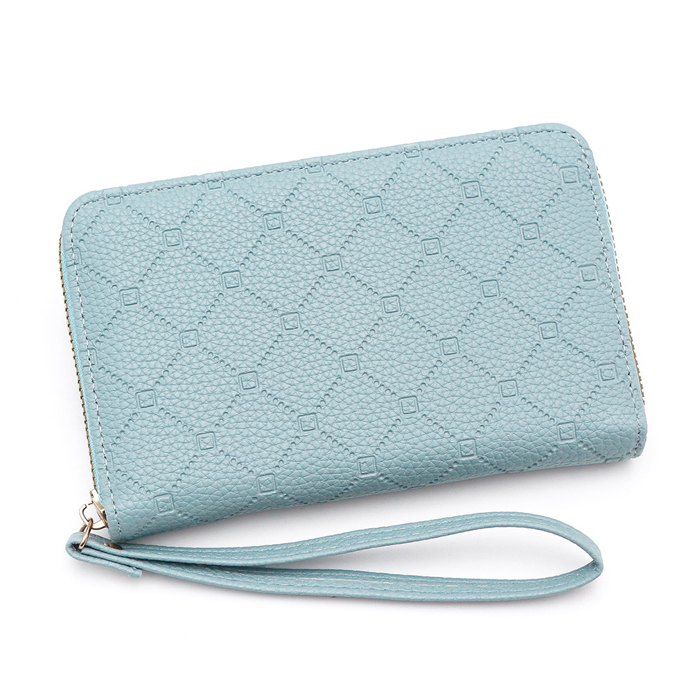 Designer Wallet New Solid Color Korean Version Cute Long Zero Wallet Large Capacity Women S Multi Card Zipper Hand Held Mobile Phone Bag Women Luxury 