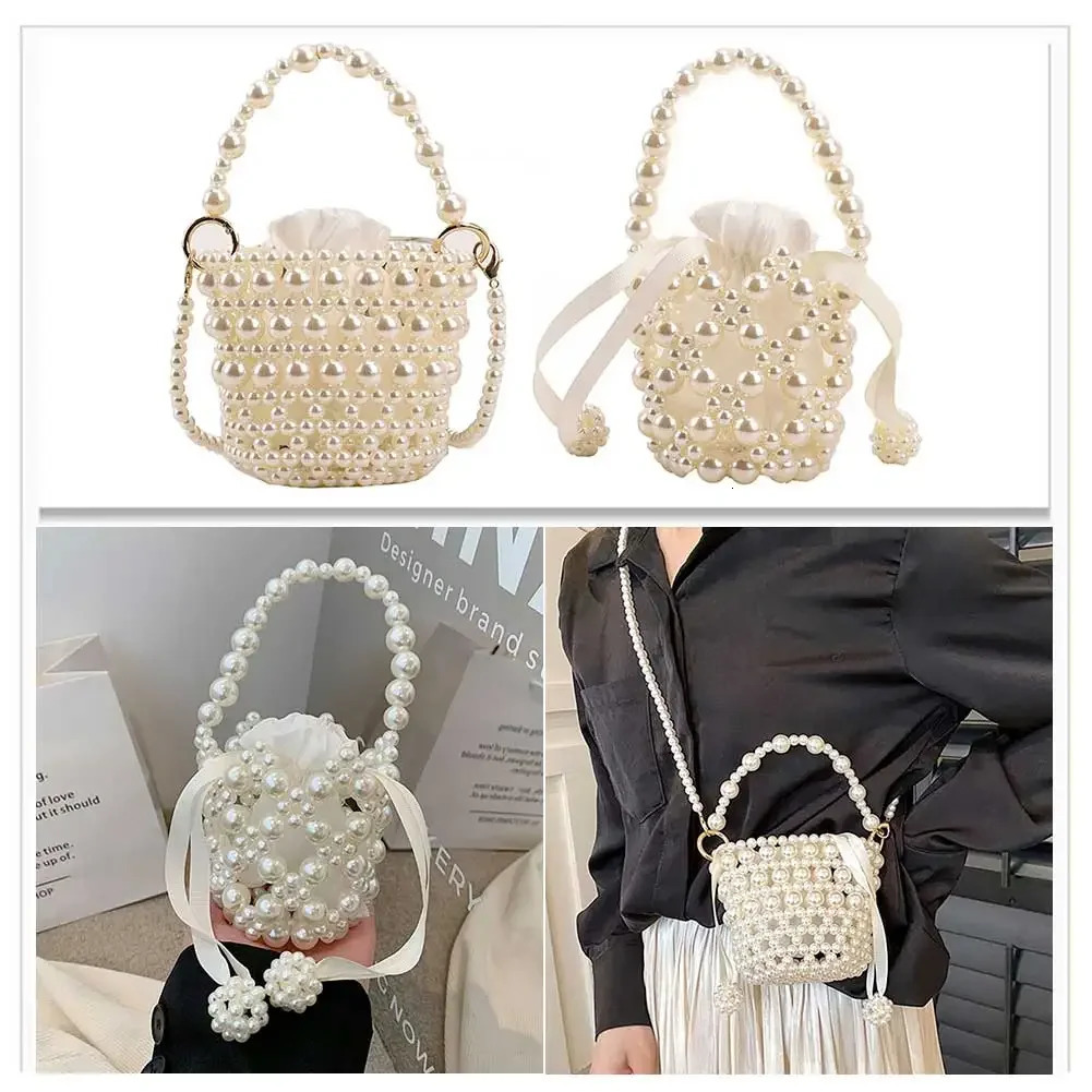 Pearl handle elegant party wallet fashionable mini messenger bag casual bracelet cute holiday gift shopping party dinner 250427