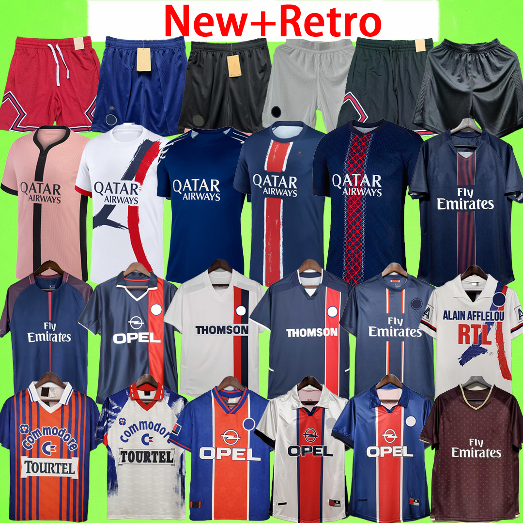 New + Retro 1 Star PsgPsg 2025 2026 2027 soccer jerseys shorts fans player version football pants Vintage 24 25 26 27 28 paris shirt T dembele women 93 94 95 96 97 98 99 18 19 20