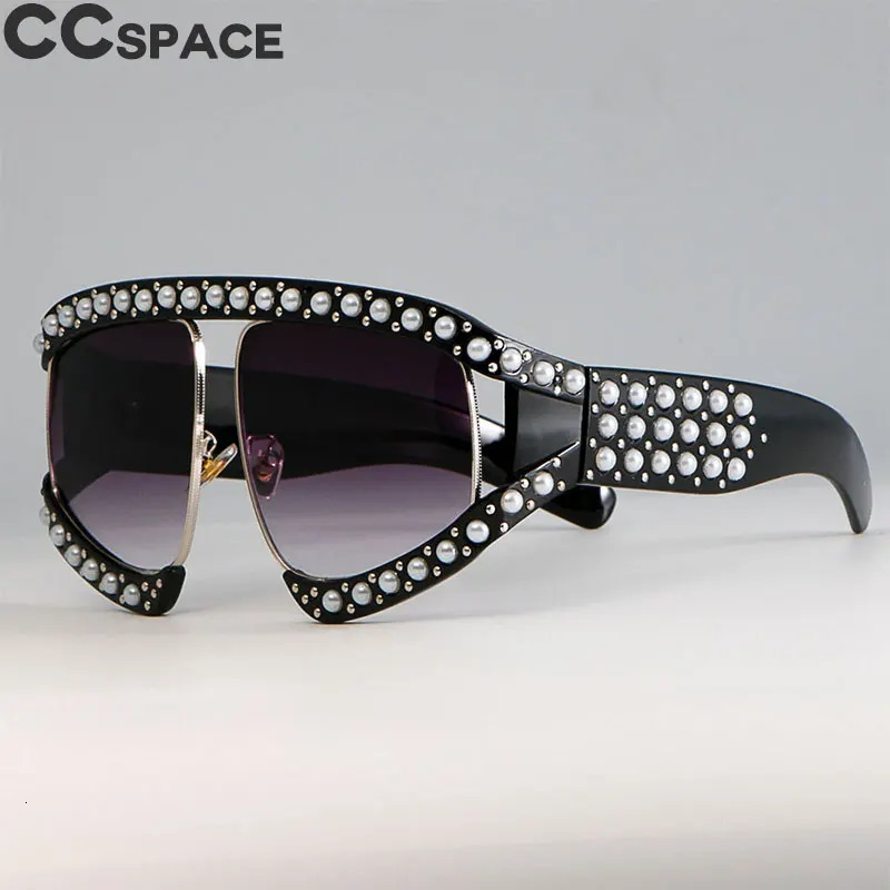 45448 Women Goggles Sunglasses Pearl Shades Red Mirror Glasses Oversized Uv400 Glasses Female 251126