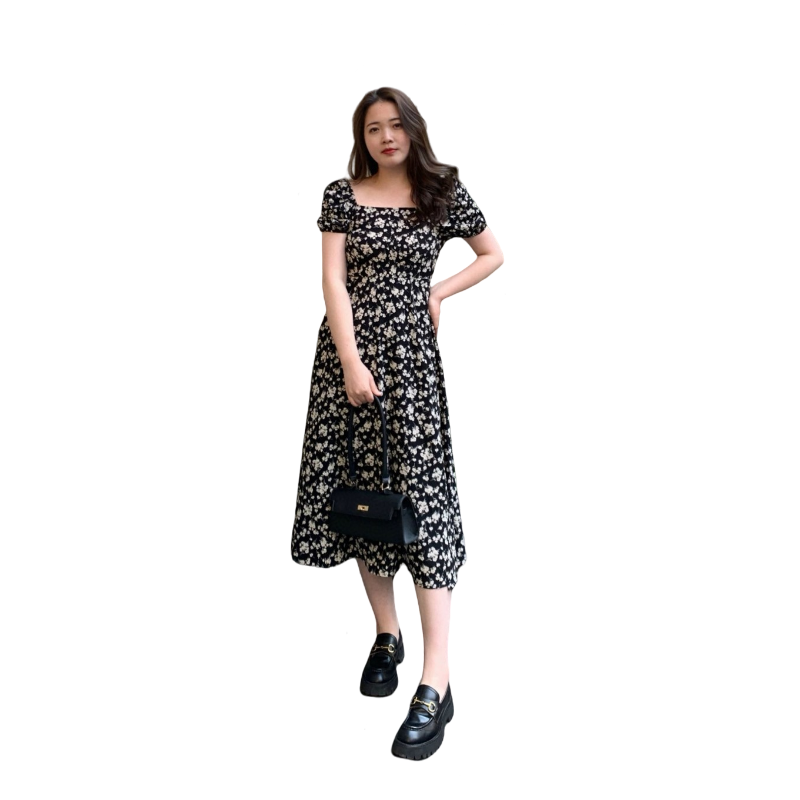 2025 Floral Dress Fashion Week Show Customized Fashion Tailored clothing womens Fashion Paris.M339