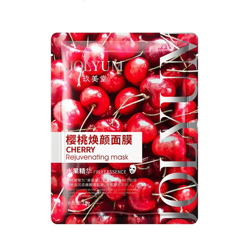 6pcs Fruit Face Mask skincare Hydrating Facial Masks Face Sheet Mask Skin Care Products 250430