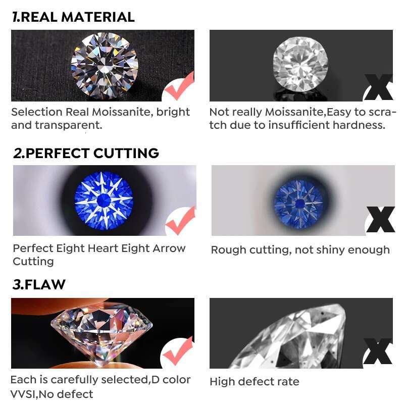 KNB Brilliant Wedding Moissanite Diamond Heart Stud Earrings for Women 925 Sterling Silver Luxury Gifts For Girls Fine Jewelry