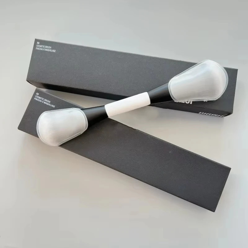 F4 Dual-Ended Foundation Face Brush Double-ended Powder Blush Contour and Eyeshadow Concealer Makeup Brushes 251125