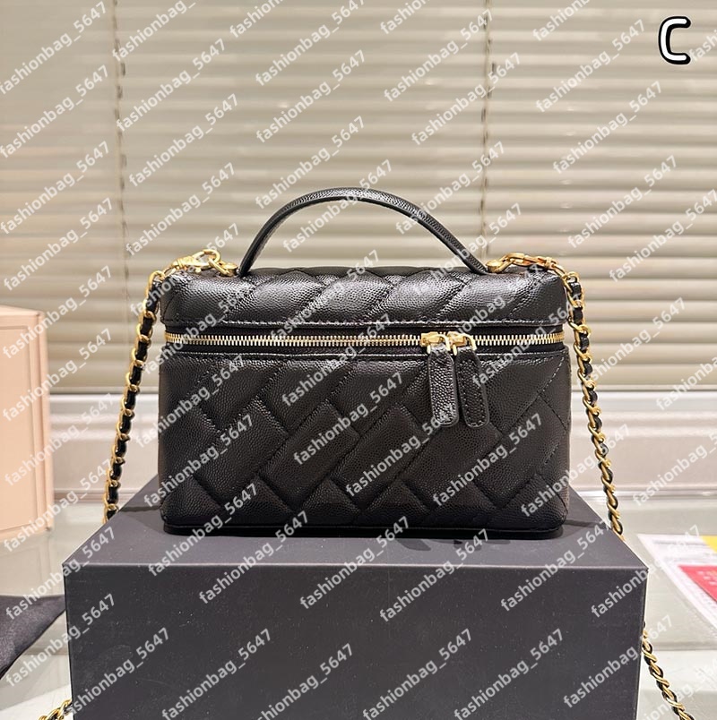 Designer Bag Women's Crossbody Bags Genuine Leather Chain Handbags Popular And Versatile Single-Shoulder Bag Cosmetic Bags Small Zipper Checked Cute Purse