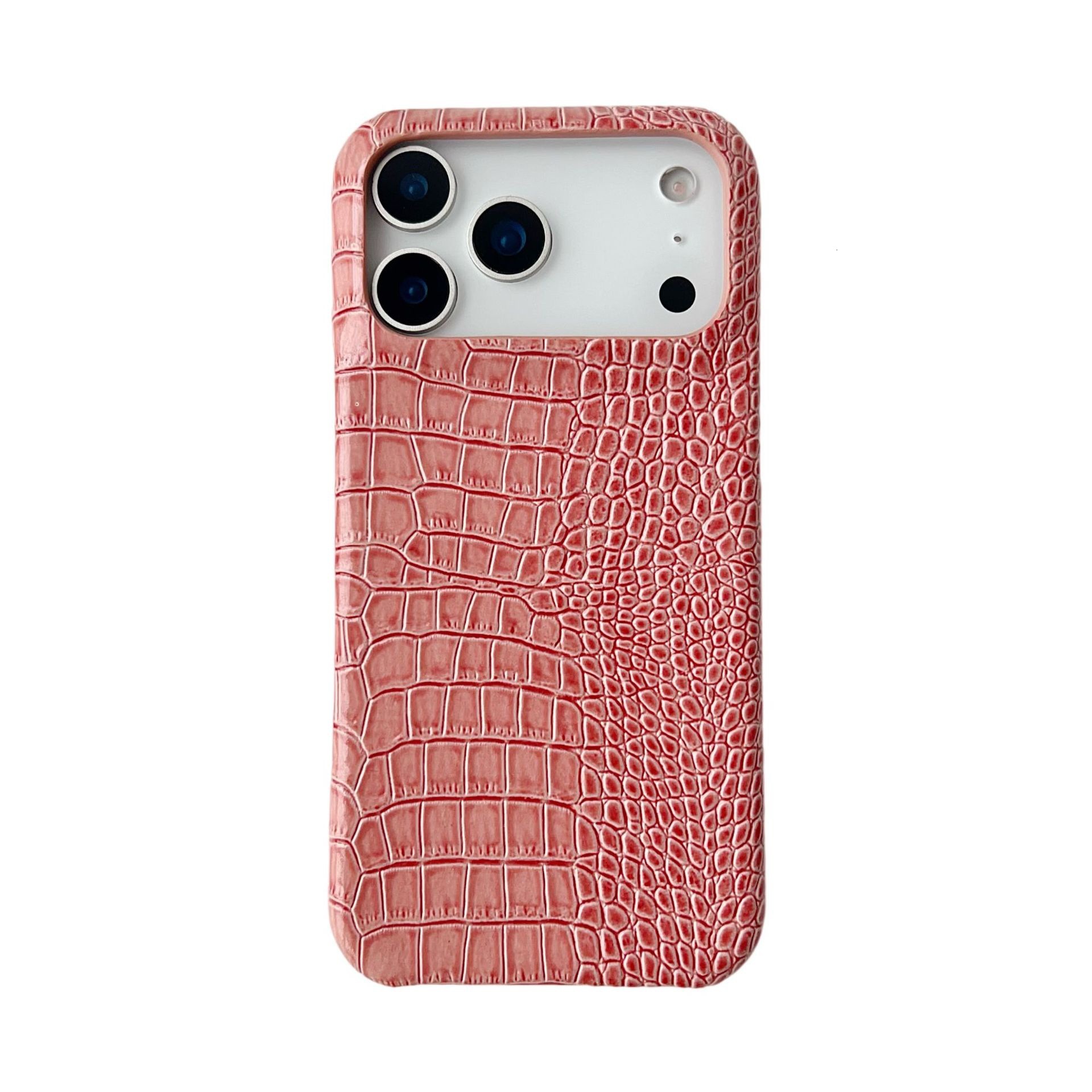 Cracked Gradient Crocodile Skin Pattern Phone Case iPhone 17 Pro Max Compatible with Apple 16 Pro High Frame Luxury Case