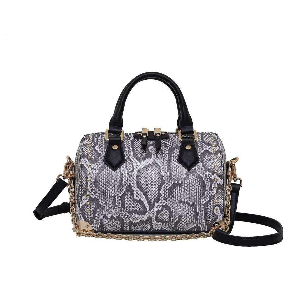 Advanced texture snake patterned pillow for women 2025 new spring and summer handbag, single shoulder crossbody small bag