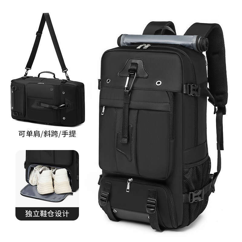 Backpack men's high-end backpack, large capacity crossbody carrying travel bag, outdoor hiking backpack for women