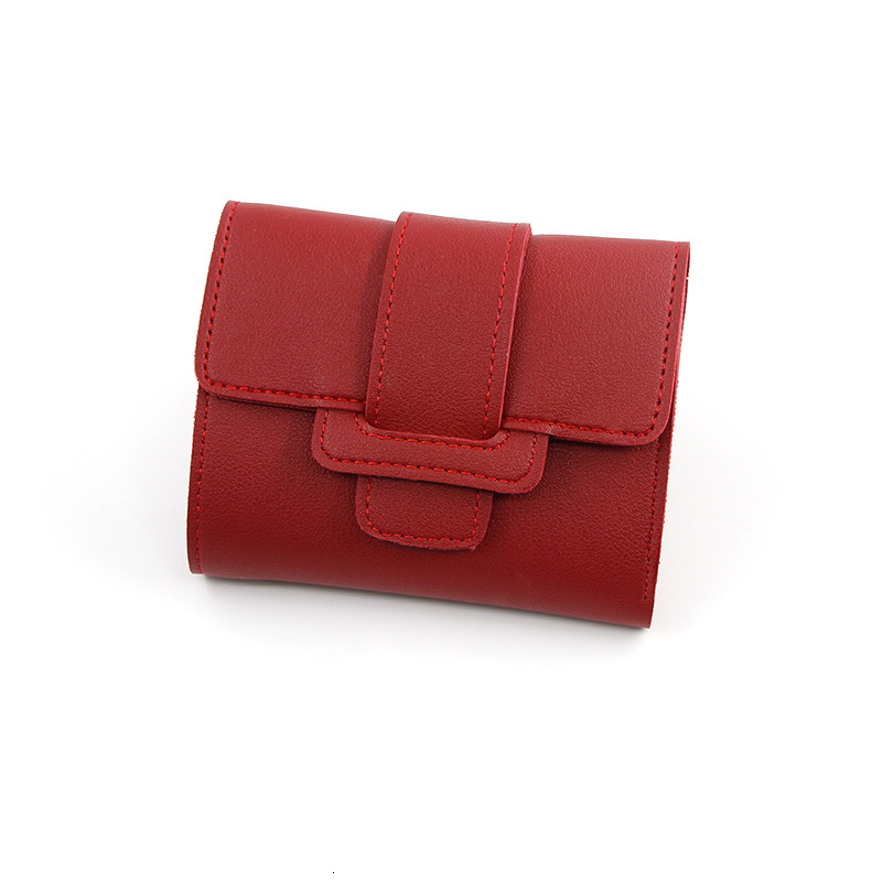 Designer Wallet New Casual Solid Color Drawstring Off Change Hand Held Bag Women S Short Wallet Wallet Luxury Wallet Key Pouch