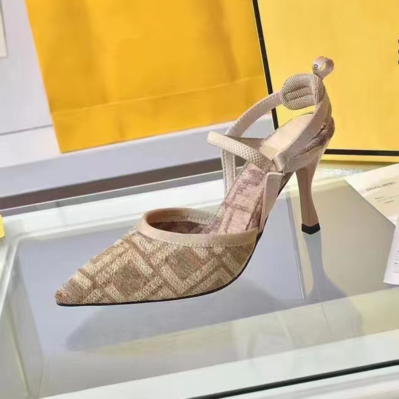 Colibri Women Mules Dress Shoes High Heels Womens Designer Genuine Leather Pumps Lady Sandals Classic Style Wedding Slingback Heels