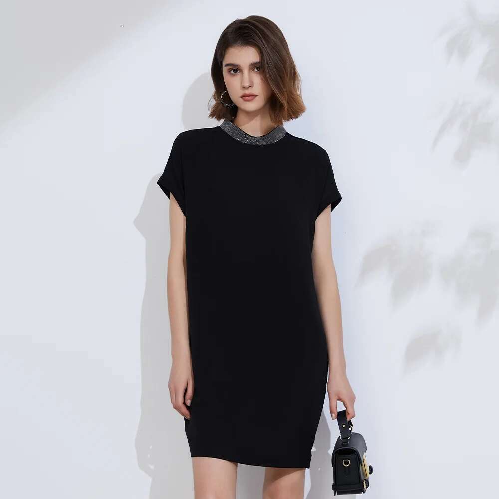 K2297l Free Shipping 100% Silk Dress Summer Casual High-Quality Dresses Women Lady Elegant