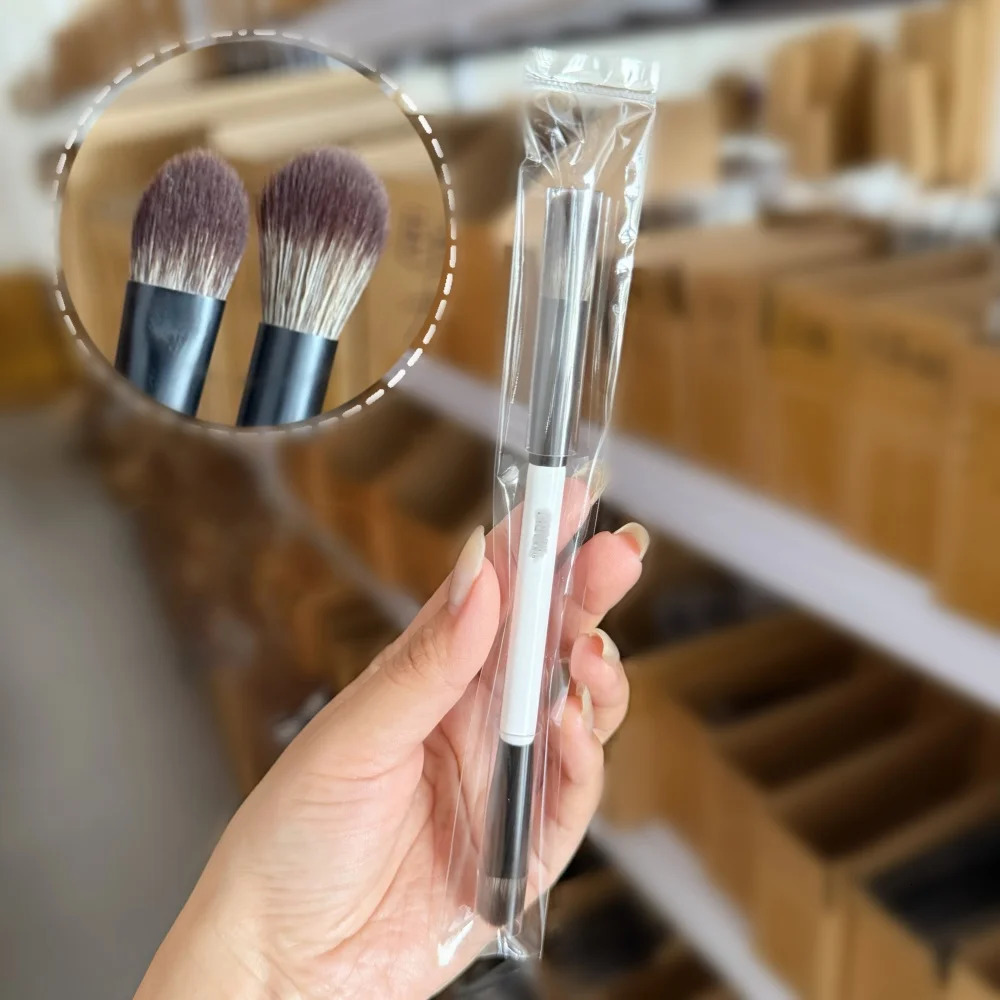 F4 Dual-Ended Foundation Face Brush Double-ended Powder Blush Contour and Eyeshadow Concealer Makeup Brushes 251125