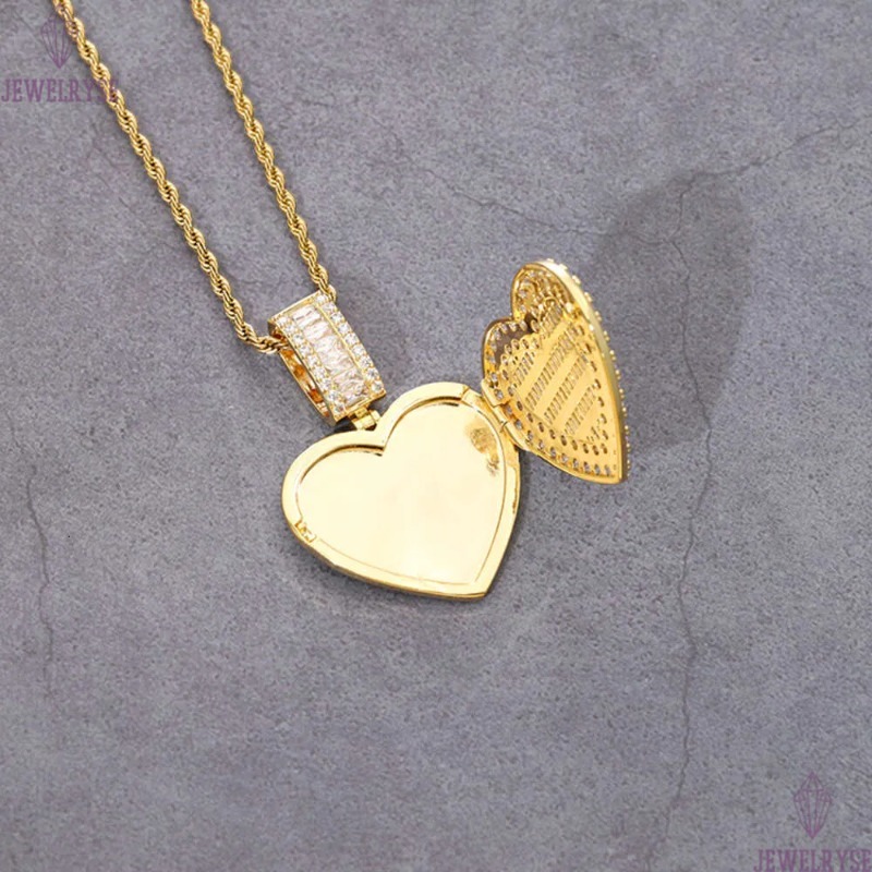 necklace moissanite chain Fashion Jewelry D color VVS Diamond Gold Plated Silver Picture Pendant For Hiphop Mens