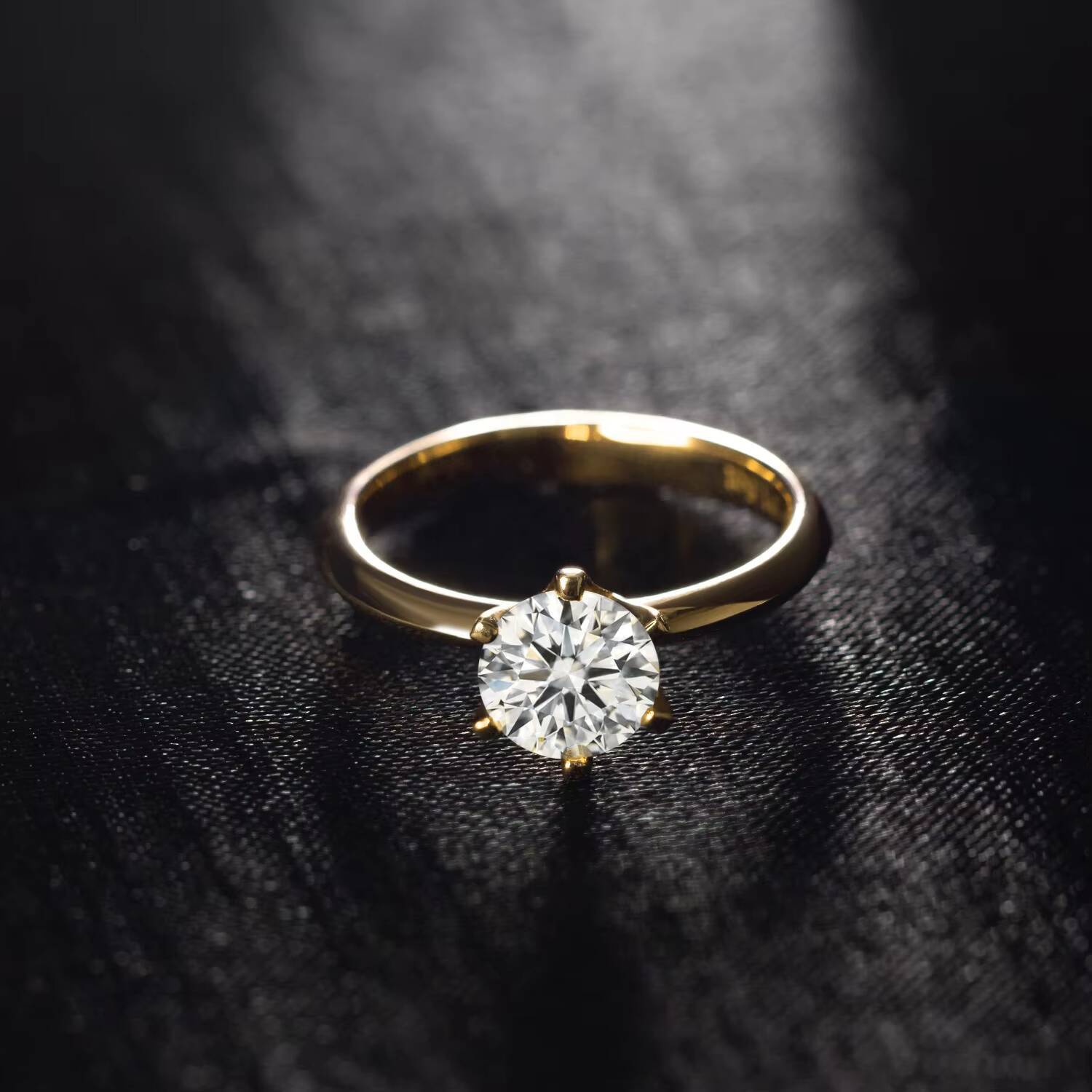 KIBO Jewelry Custom 2ct Moissanite Ring Rose Gold Jewelry 10k 14k 18k Solid Gold Rings