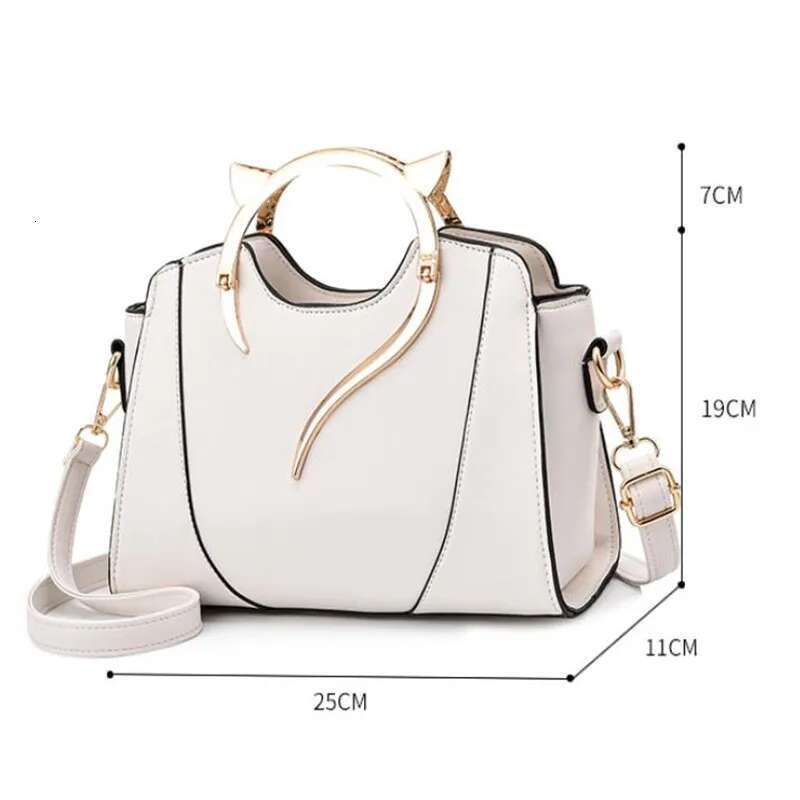 Fashion Black Women's Cute Solid Color PU Leather Shoulder Casual Women Hobos Handbags Lipstick Necklace Totes Bag