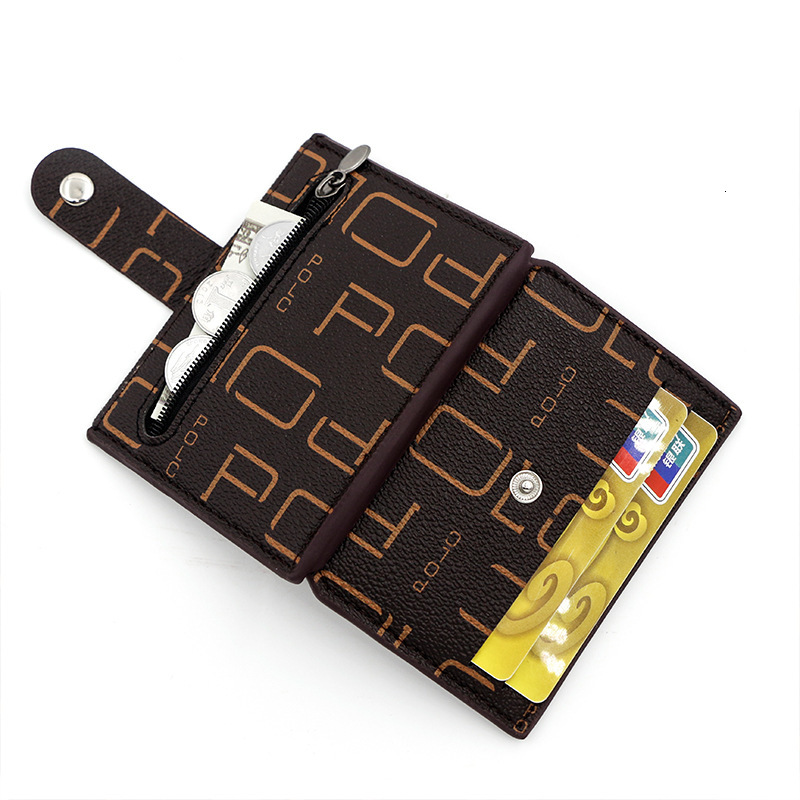 Designer Wallet Trendy Letter Multi Color Buckle Thin Portable Small Bag With Multiple Slots Card Holder Zero Wallet Luxury Wallet Key Pouch