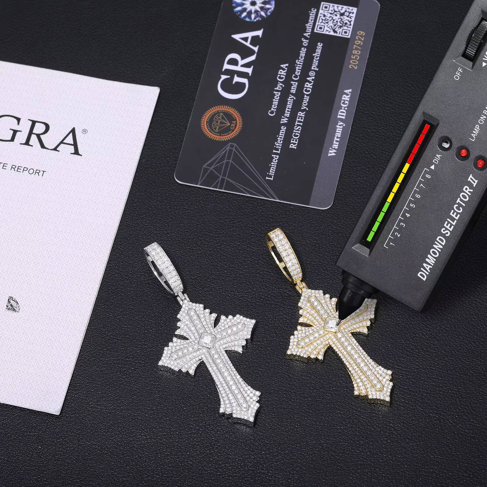 Custom 925 Sterling Silver Moissanite Diamond Iced Out Pendant Necklace Hip Hop Style for Men and Women