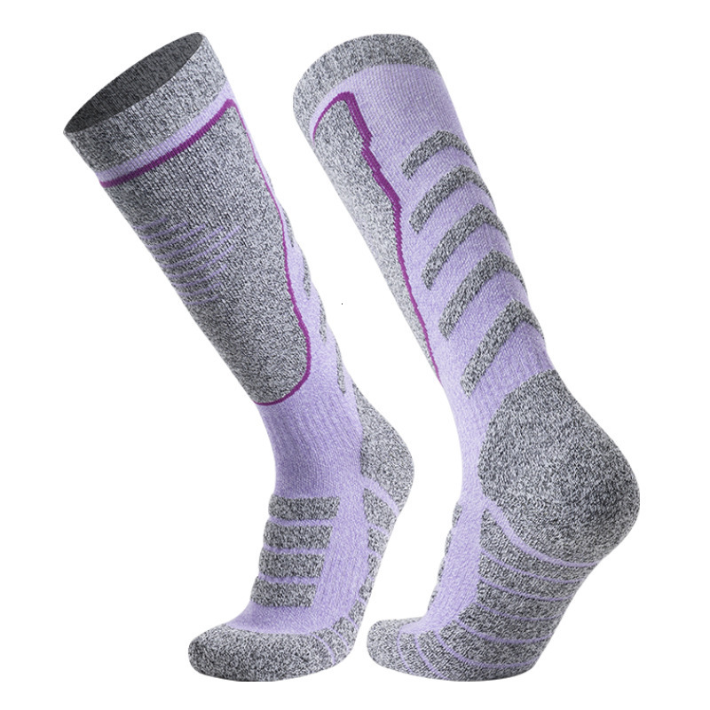 Merino wool ski men's and women's long tube warm towel bottom outdoor sports snow thick socks