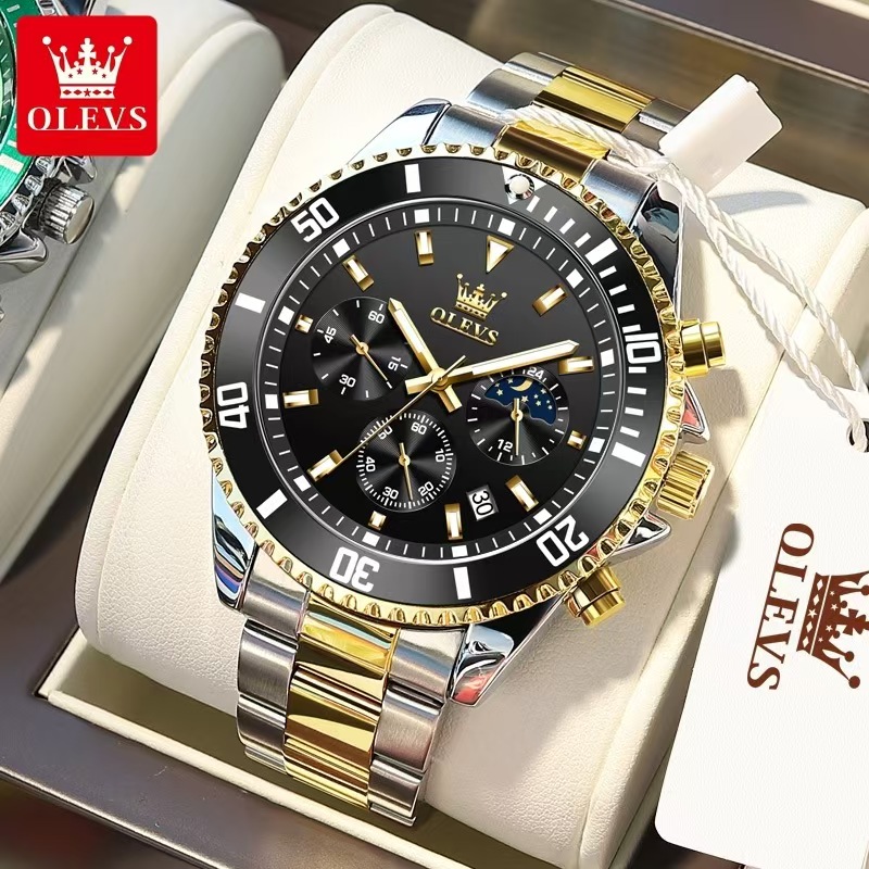 Luxury Fashionable Male Watches: Durable Quartz Movement & Seawater Proof Features