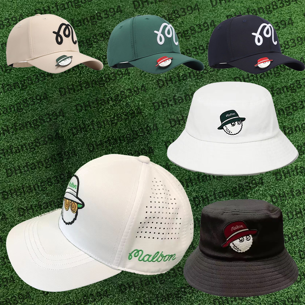 Maalbon White Golf Bucket Hat UV50+ Sun Protection Unisex Cap Summer Outdoor Baseball Style Chapeau de Golf Casquette