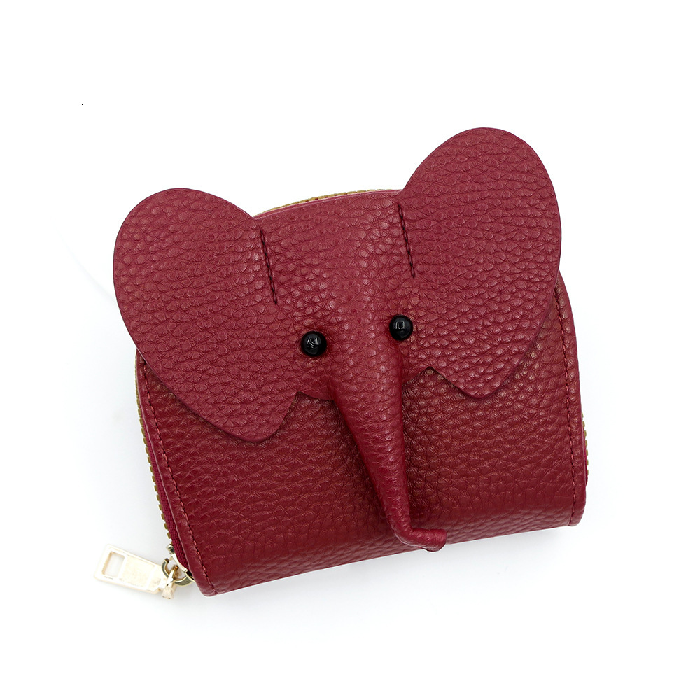 Designer Wallet New Fashion Cute Simple Exquisite Multi Position ID Elephant Style Organ Card Bag Mini Wallet Luxury Wallet Key Pouch