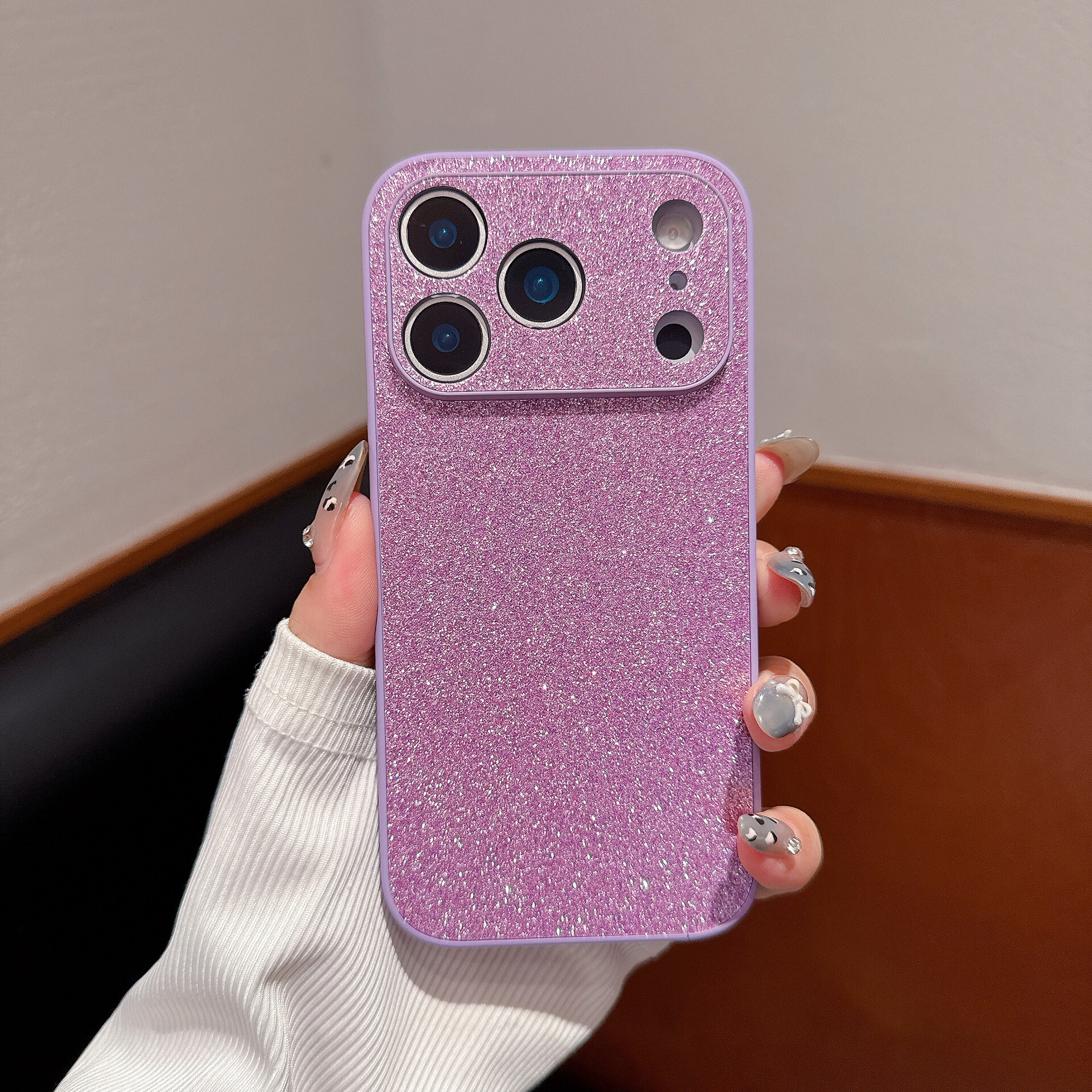 Luxurious Glitter Phone Case iPhone 17 Pro Max Compatible with Apple 16/15 Pro High-end Feel Full Coverage Shockproof Case