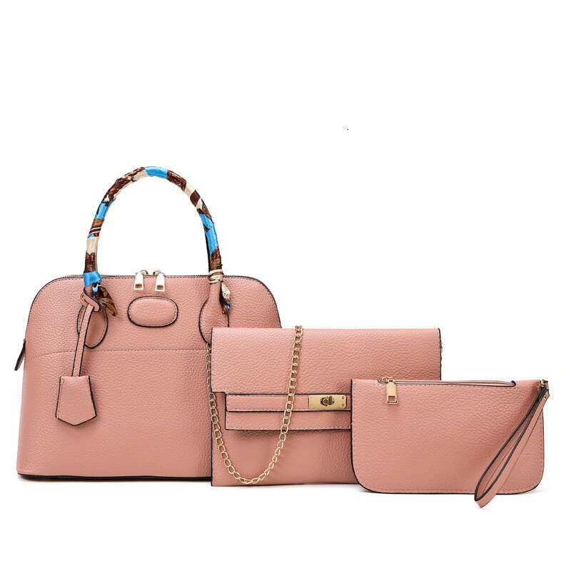 New women's with texture and large capacity, three piece set, mother bag, single shoulder handbag, crossbody bag