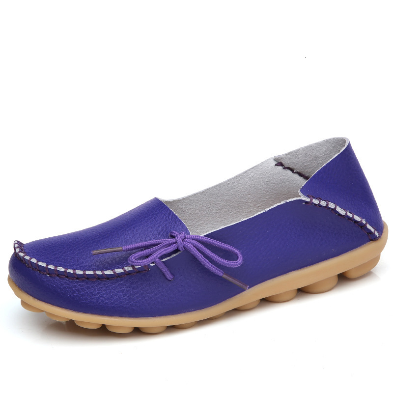 Oversized Two Layer Cowhide Mother S Single Perforated Comfortable Dou Women S Shoes Nurse S Shoes Ddmysaturn