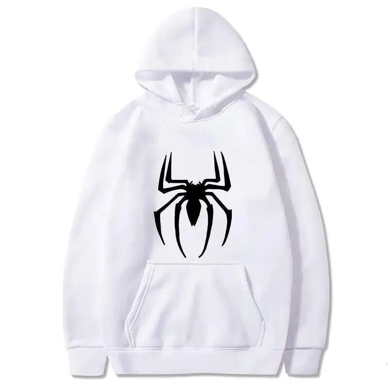 Parkour printhoodies spider spiderman hoodie for men clothing women pullovers spring sweater sweatshirt jackets black white fashion clothing women