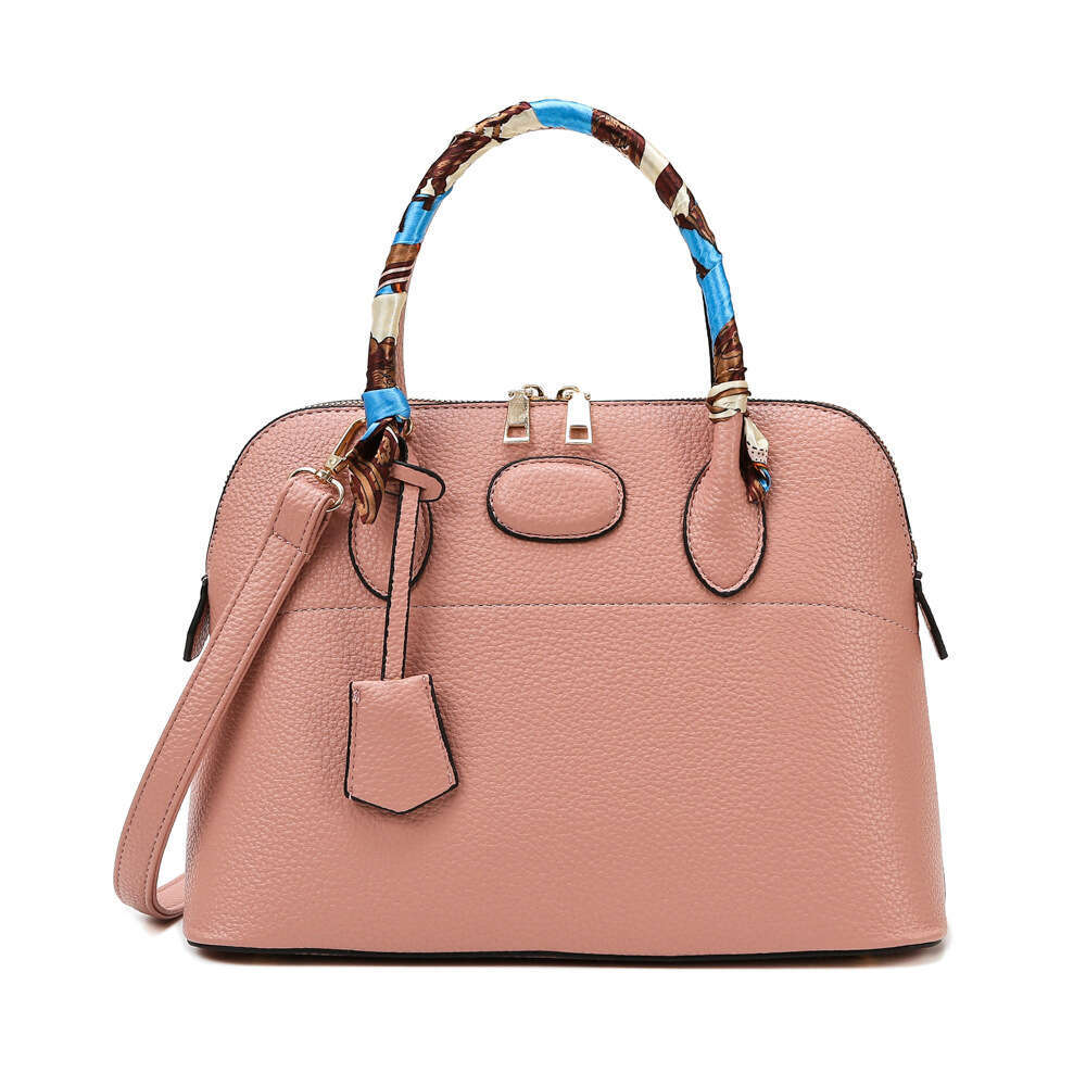 Litchi patterned shell new large capacity crossbody single shoulder texture bag, simple and trendy fashion bag