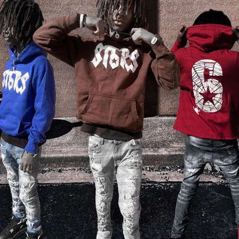 Men Women Hip Hop Spider Web Print Hoodies Sweatshirt Pants Autumn Gothic Punk Long Sleeve Loose Hooded Oversized Pullover Tops fashion clothing women