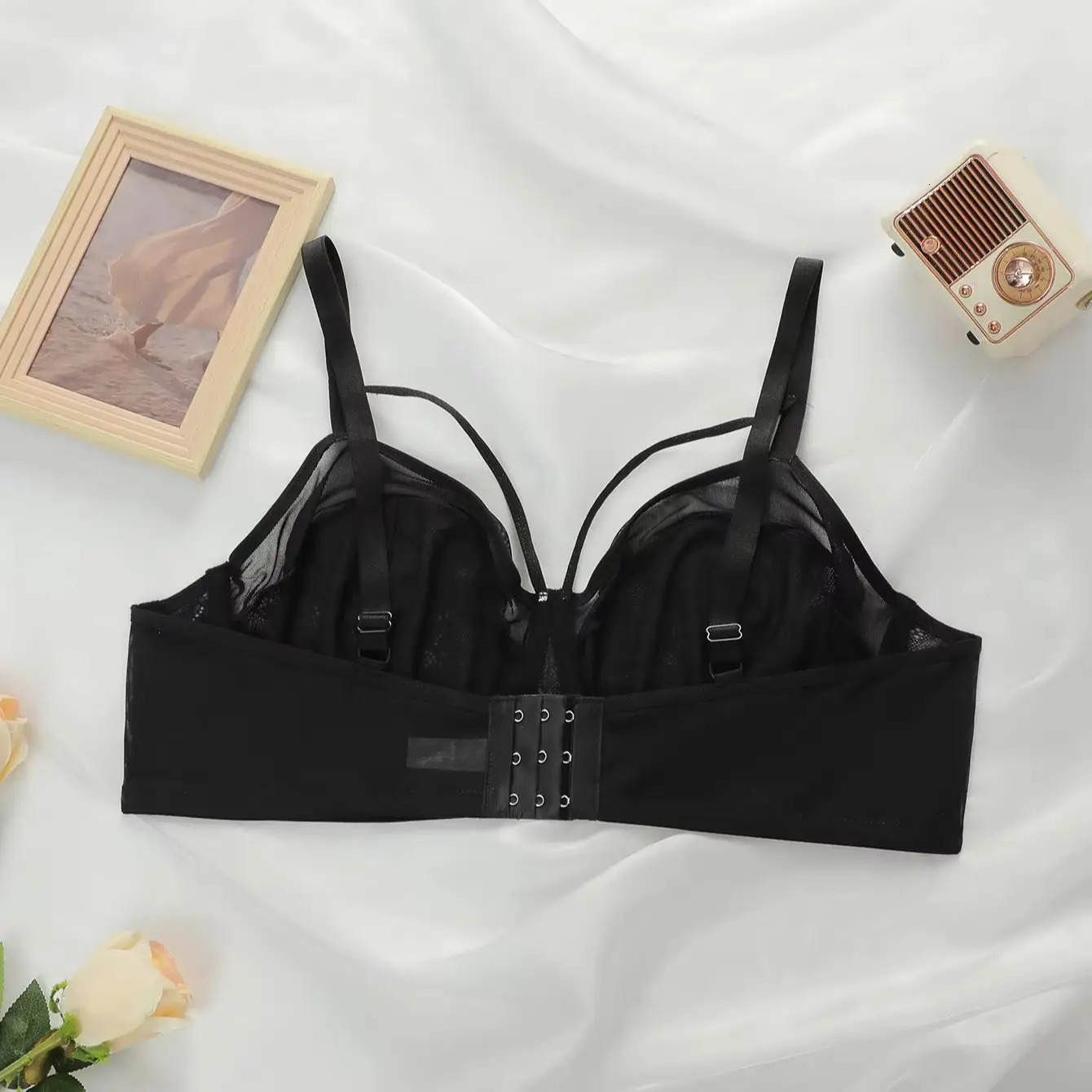 Viomisha Womens Underwear Plus Size Bra Full Set Unpacked Solid Daily XLXXXL 250430