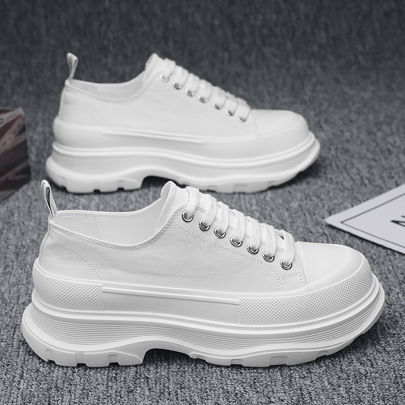 Sponge Cake Thick-soled Shoes Men's Fashionable Leather Designer Shoes Street Dance Casual Shoes