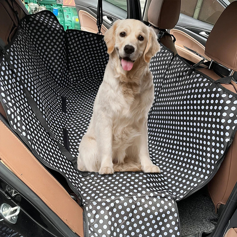 CAWAYI KENNEL dog waterproof back pet dog car seat cushion hanger protector with seat belt transport Perro 250427